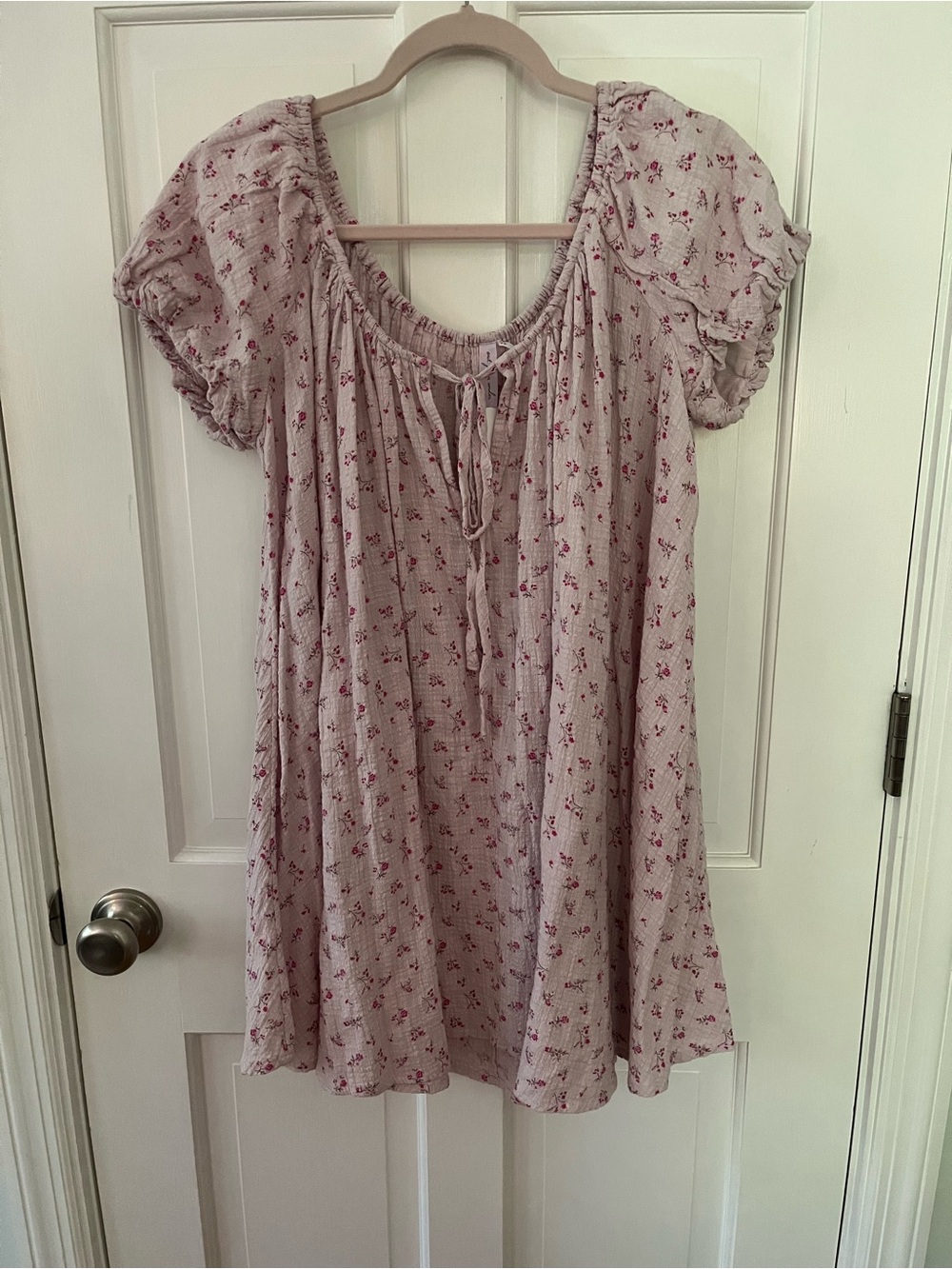 🌟 NWT Urban Outfitters Out From Under Amara Mini Dress Pink Floral Sz Med